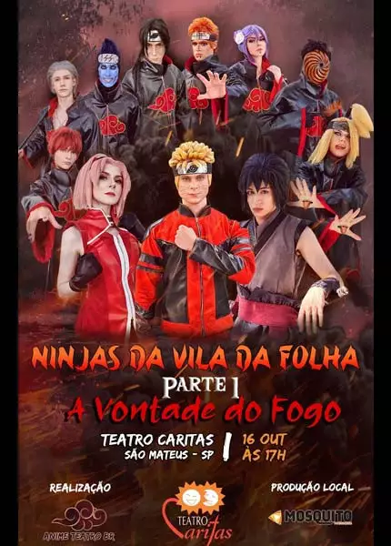 Ninjas da Vila da Folha no Teatro Caritas