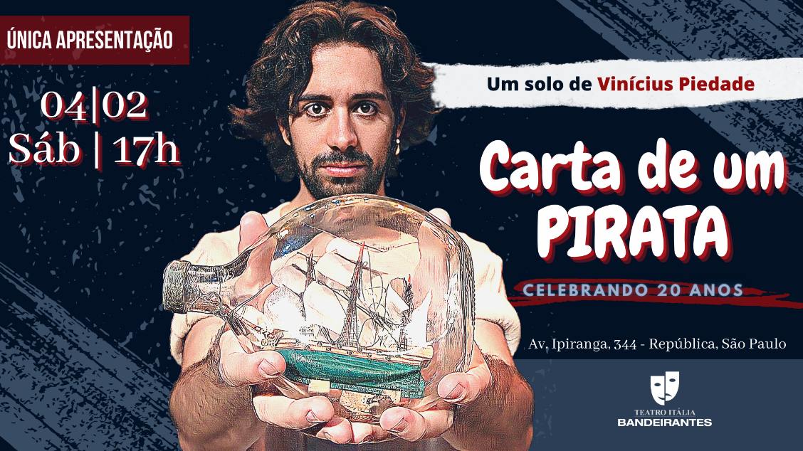 CARTA DE UM PIRATA no Teatro Itália Bandeirantes