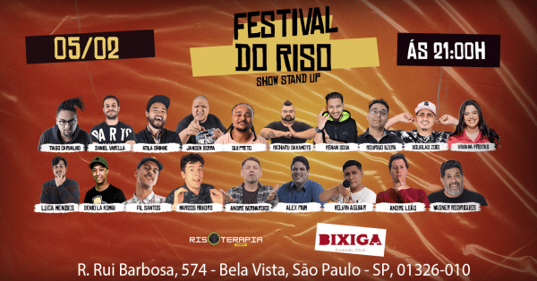 FESTIVAL DO RISO - STANDUP COMEDY