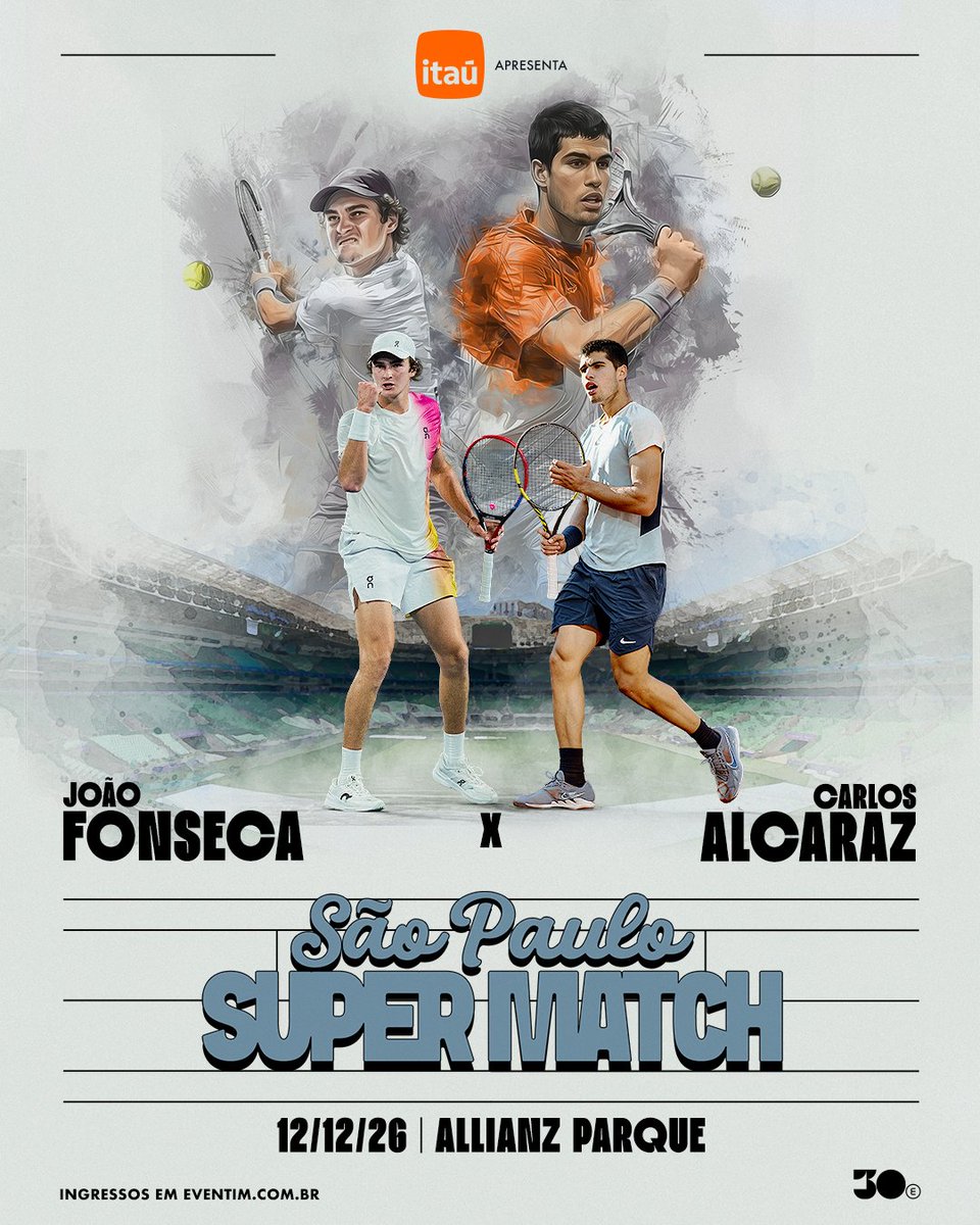 São Paulo Super Match 2026 – Duelo Histórico de Tênis no Allianz Parque